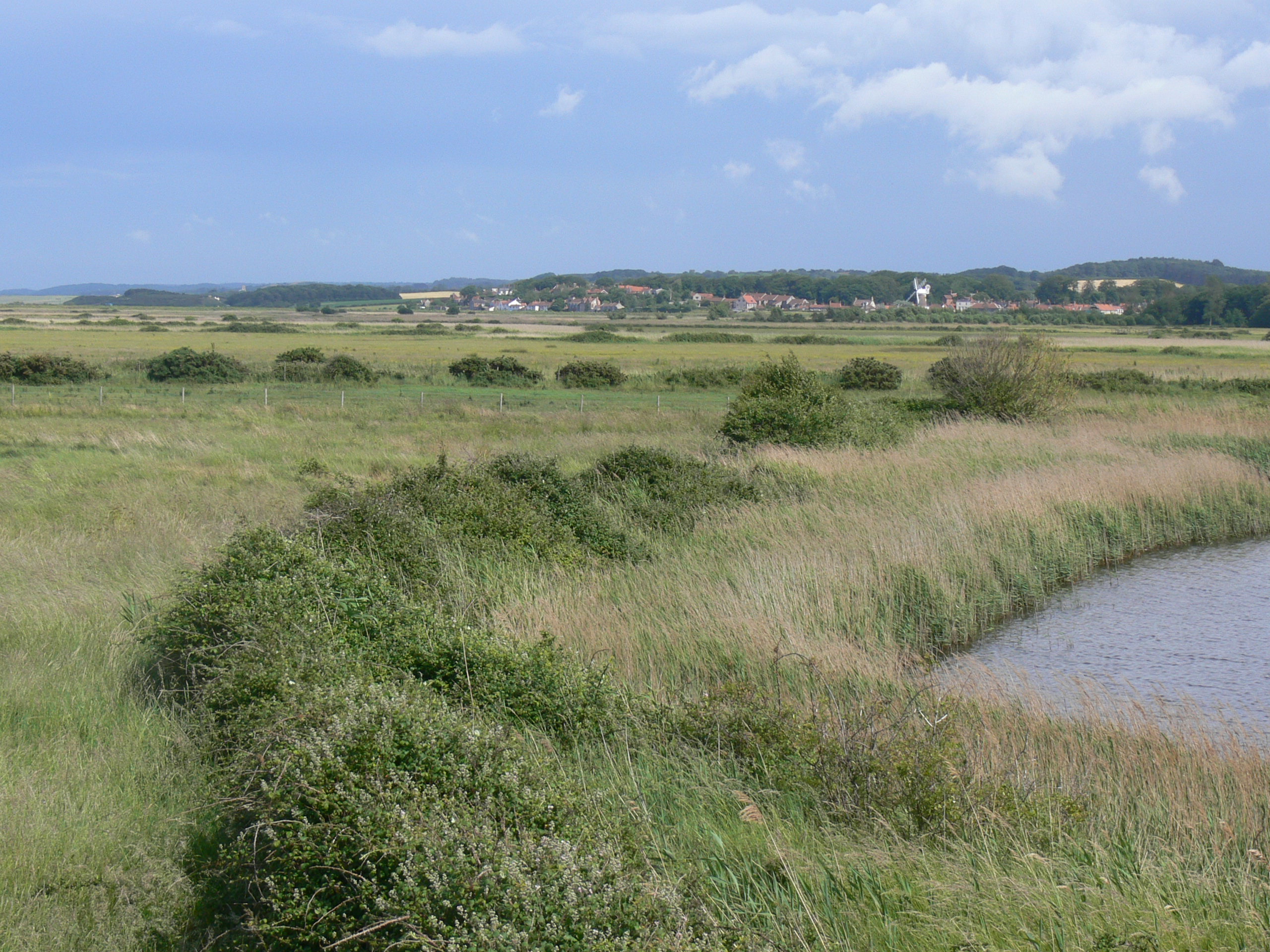  across the coastal levels east towards Cley next the sea, Norfolk